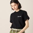 デッサン(レディース)(Dessin(Ladies))の◆Gymphlex（ジムフレックス）ロゴ刺繍Tシャツ ブラック(019)