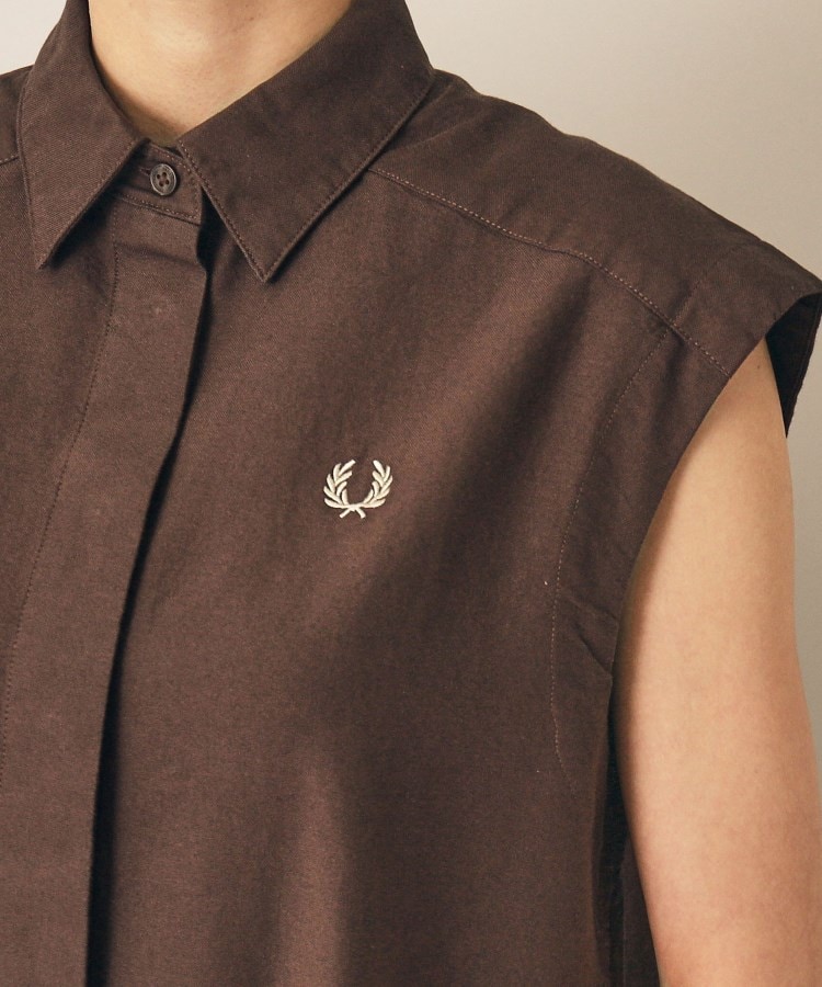 ◇FRED PERRY(フレッドペリー)スリーブレスシャツドレス ◇FRED PERRY(フレッドペリー)スリーブレスシャツドレス