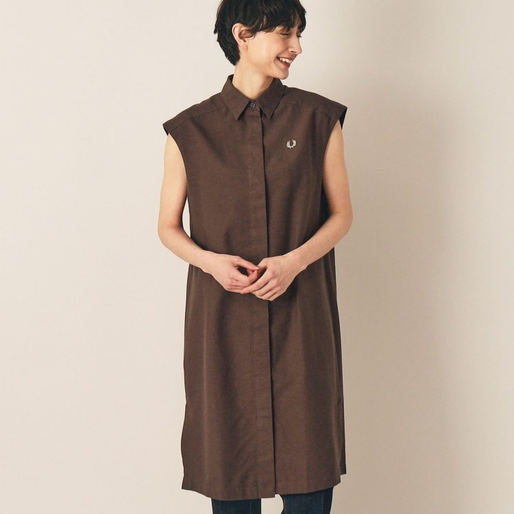◇FRED PERRY(フレッドペリー)スリーブレスシャツドレス ◇FRED PERRY(フレッドペリー)スリーブレスシャツドレス