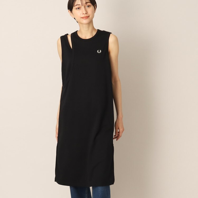 デッサン(レディース)(Dessin(Ladies))の◆FRED PERRY（フレッドペリー）Layered Ringer Dress ミドルワンピース