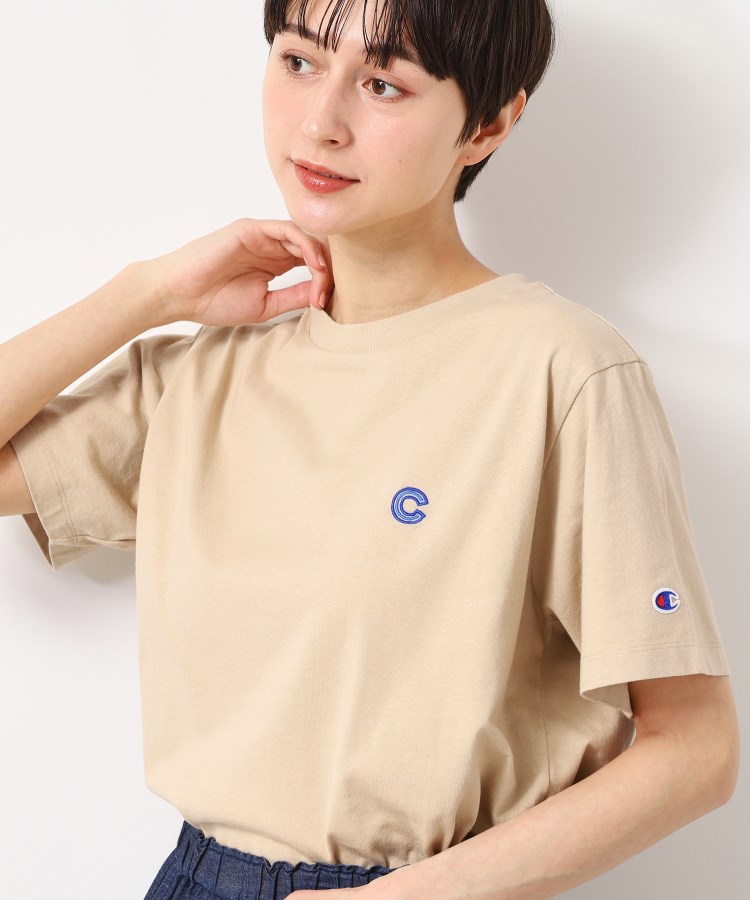 デッサン(レディース)(Dessin(Ladies))の◆Champion（チャンピオン）ロゴTシャツ ベージュ(052)