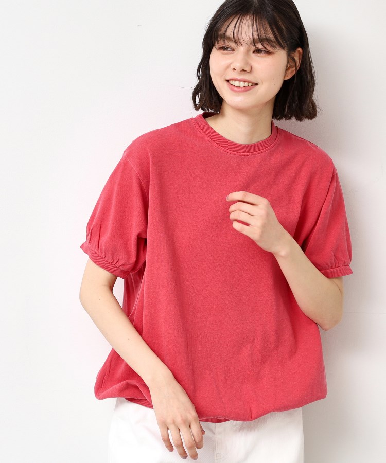 デッサン(レディース)(Dessin(Ladies))の◆STAR＆STRIPE(スターアンドストライプ)リンガーTシャツ レッド(063)