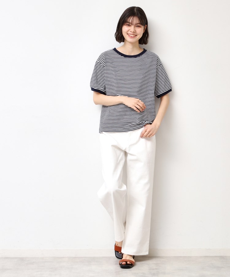 デッサン(レディース)(Dessin(Ladies))の◆STAR＆STRIPE(スターアンドストライプ)ボーダーリンガーTシャツ11