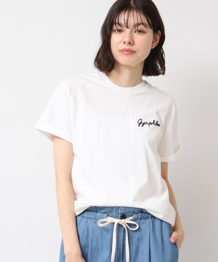 デッサン(レディース)(Dessin(Ladies))の◆Gymphlex(ジムフレックス) クルーネックTシャツ ホワイト(001)