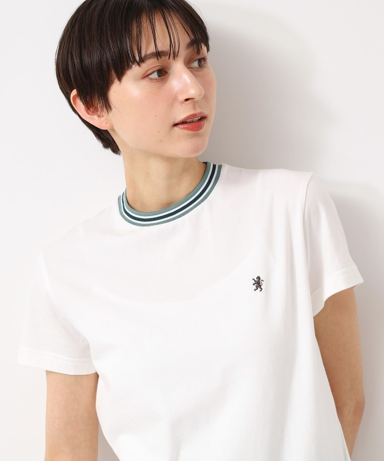 デッサン(レディース)(Dessin(Ladies))の◆Gymphlex(ジムフレックス) ラインリブTシャツ1