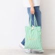 デッサン(レディース)(Dessin(Ladies))の◆ストライプトートバッグ ミントグリーン(021)