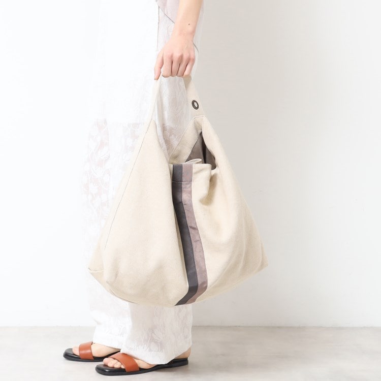 デッサン(レディース)(Dessin(Ladies))の◆ダブルラインキャンバスワンショルダー ショルダーバッグ