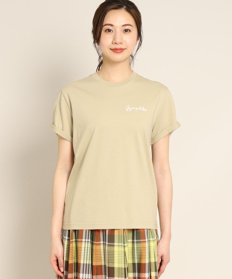 デッサン(レディース)(Dessin(Ladies))のGymphlex(ジムフレックス) ロゴ刺繍Tシャツ34
