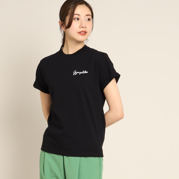 デッサン(レディース)(Dessin(Ladies))のGymphlex(ジムフレックス) ロゴ刺繍Tシャツ カットソー