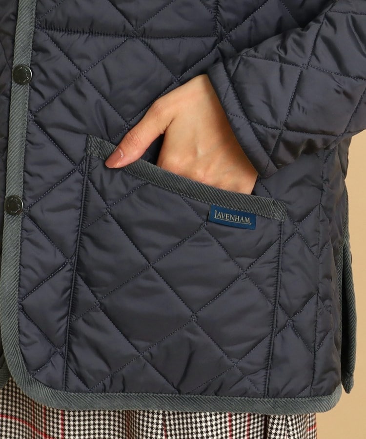 デッサン(レディース)(Dessin(Ladies))のLAVENHAM（ラベンハム）別注 CRAYDON フーデットキルトジャケット10