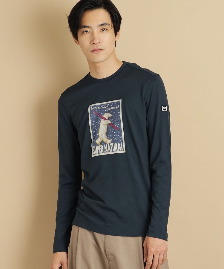 デッサン(メンズ)(Dessin(Men))のSN（スーパーナチュラル） プリントTシャツ ネイビー(093)