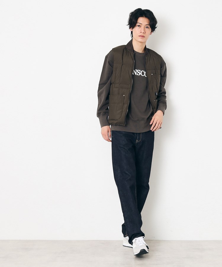 デッサン(メンズ)(Dessin(Men))の◆TAION（タイオン）リブネックWジップ ダウンベスト11