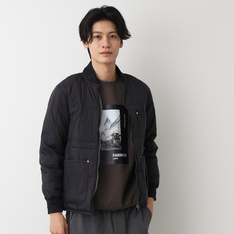 デッサン(メンズ)(Dessin(Men))の◆TAION（タイオン） リブネックダブルジップ ダウンジャケット ダウンジャケット/コート