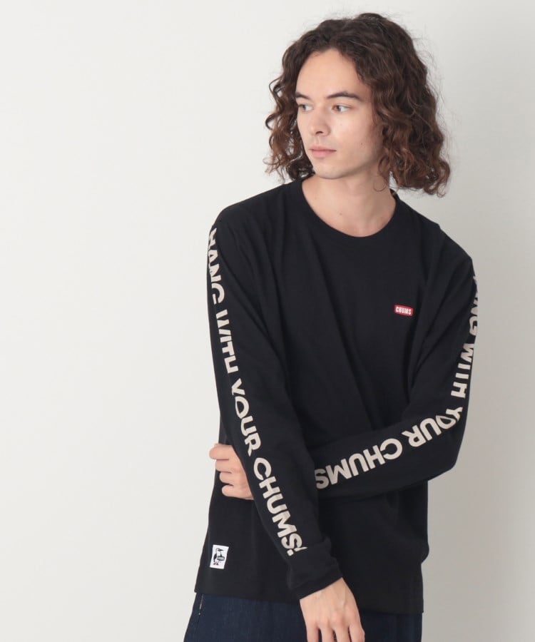 デッサン(メンズ)(Dessin(Men))の◆CHUMS（チャムス）ロングスリーブTシャツ ブラック(019)