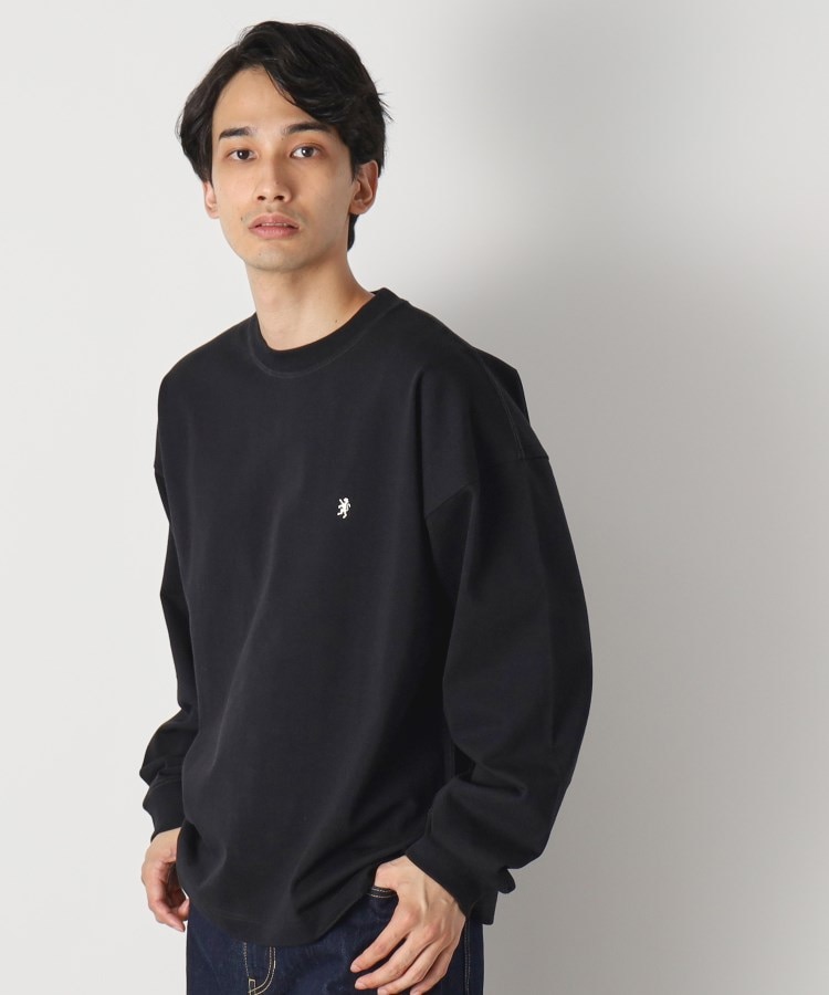 デッサン(メンズ)(Dessin(Men))の◆Gymphlex（ジムフレックス）クルーネック ロングスリーブTシャツ ブラック(019)