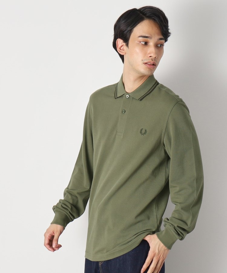 FRED PERRY/フレッドペリー] ブランド刺繍ロゴ ロングスリーブ