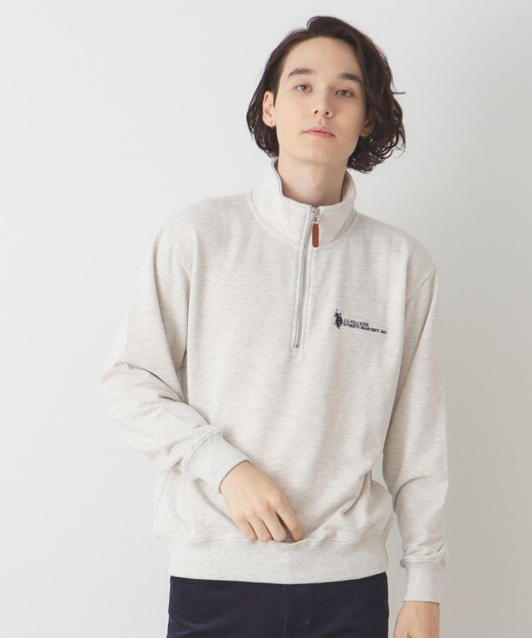 デッサン(メンズ)(Dessin(Men))の◆U．S．POLO ASSN(ユーエスポロアッスン) ハーフジップスウェット2