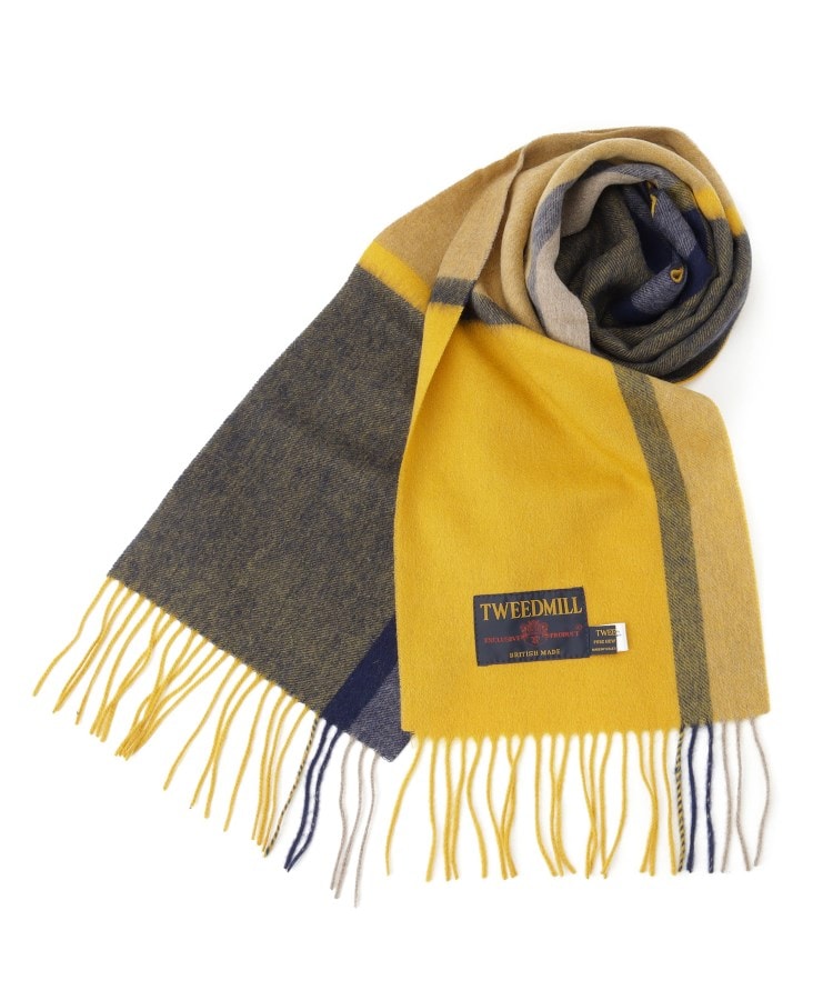 デッサン(メンズ)(Dessin(Men))の◆TWEEDMILL(ツイードミル) マフラー25cm イエロー(231)