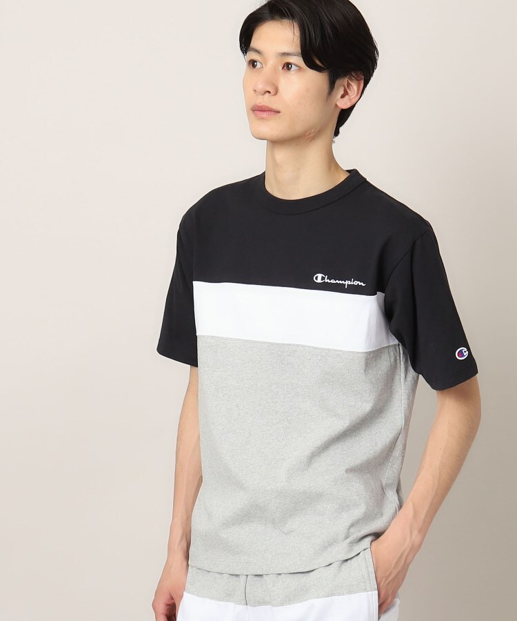 デッサン(メンズ)(Dessin(Men))の◆Champion（チャンピオン）パネルショートスリーブTシャツ1