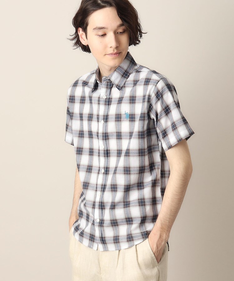 デッサン(メンズ)(Dessin(Men))の◆U．S． POLO ASSN（ユーエスポロアッスン）ショートスリーブシャツ ブラウン(243)