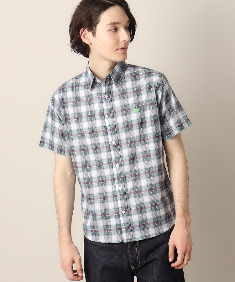 デッサン(メンズ)(Dessin(Men))の◆U．S． POLO ASSN（ユーエスポロアッスン）ショートスリーブシャツ パープル(283)