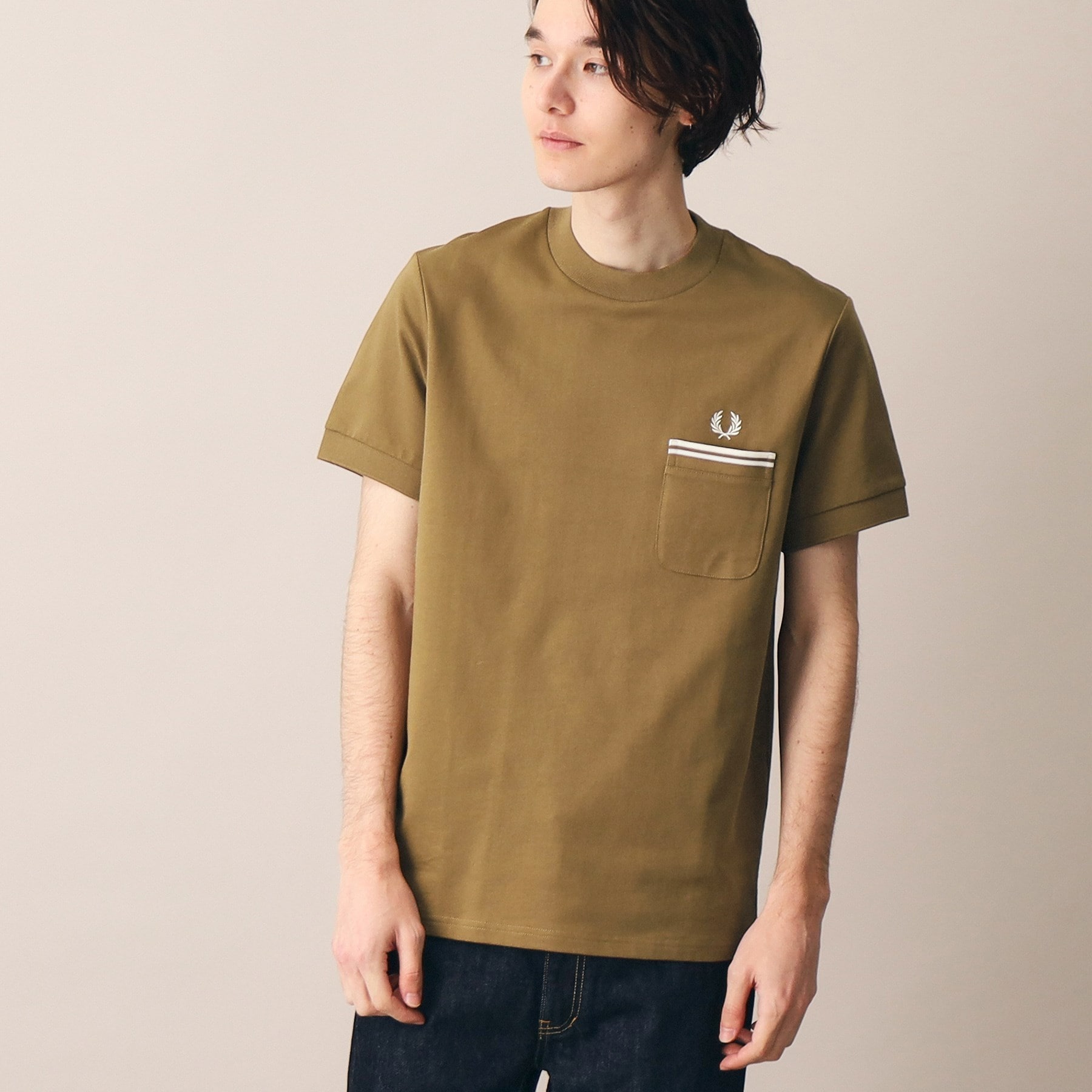 デッサン(メンズ)(Dessin(Men))の◆FRED PERRY（フレッドペリー）Tシャツ キャメルブラウン(041)