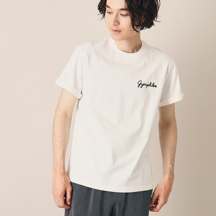 デッサン(メンズ)(Dessin(Men))の◆Gymphlex（ジムフレックス）ロゴ刺繍Tシャツ Ｔシャツ