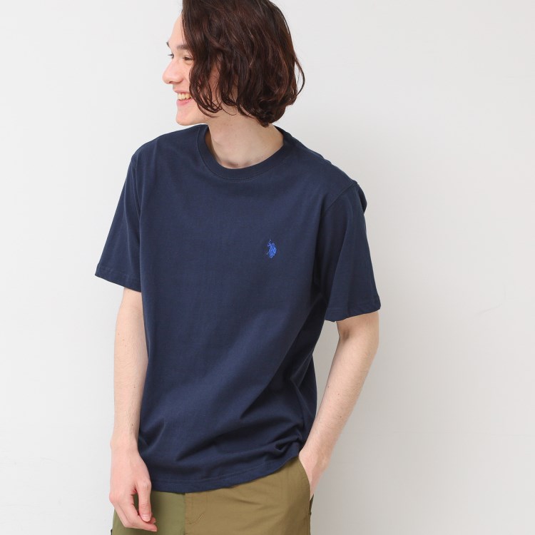 デッサン(メンズ)(Dessin(Men))の◆U.S. POLO ASSN.（ユーエスポロアッスン）ダブルホースマン刺繍Tシャツ Ｔシャツ