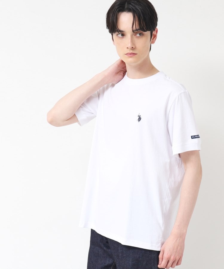 デッサン(メンズ)(Dessin(Men))の◆U.S.POLO ASSN.（ユーエスポロアッスン）ショートスリーブ半袖カットソー ホワイト(001)