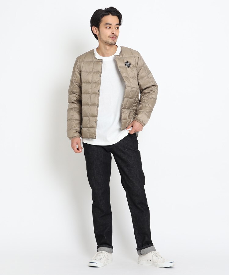 Taion R ノーカラーダウンジャケット ダウンジャケット コート Dessin Men デッサン ワールド オンラインストア World Online Store