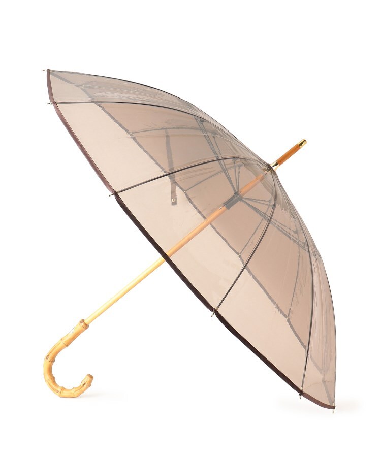 アンタイトル(UNTITLED)のTRADITIONAL WEATHERWEAR CLEAR UMBRELLA BAMBOO/クリアバンブー持ち手長傘1