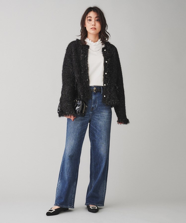 TORRAZZO DONNA】ファンシーヤーンニットジャケット TORRAZZO DONNA】ファンシーヤーンニットジャケット