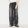 アンタイトル(UNTITLED)の【Healthy DENIM】 Pink Pepper（ピンクペッパー）ワイドストレートデニム ブラック(019)