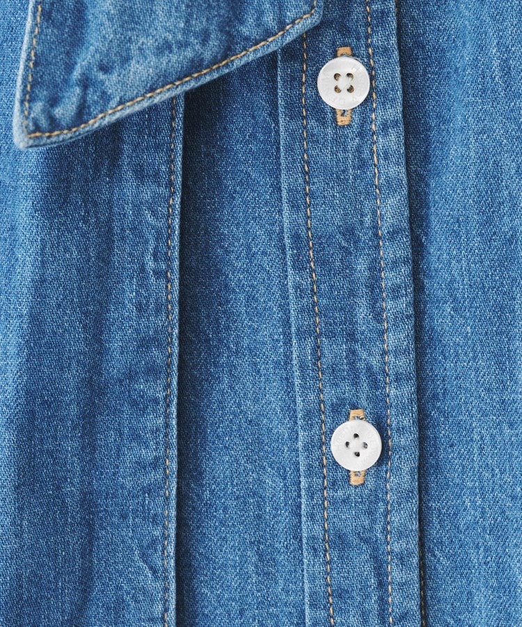 アンタイトル(UNTITLED)の【Healthy DENIM】Aloe（アロー）ボウタイデニムブラウス5