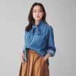 アンタイトル(UNTITLED)の【Healthy DENIM】Aloe（アロー）ボウタイデニムブラウス2