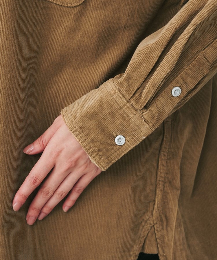 Healthy DENIM】Almond コーディロイスーパービックシャツ Healthy DENIM】Almond コーディロイスーパービックシャツ