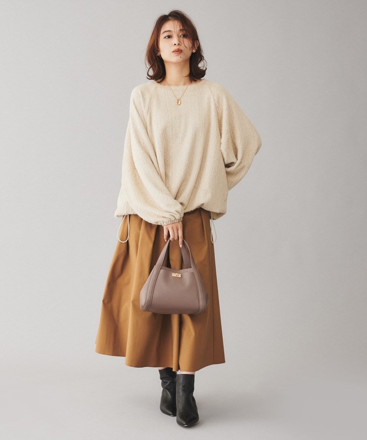 CHIGNON】シャギーニットソープルオーバー（カットソー