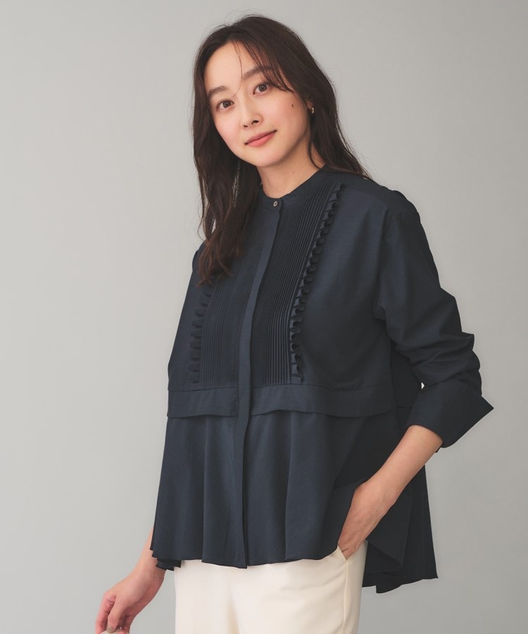 MARILYN MOON】タックフリル フレアワッシャーシャツ(シャツ MARILYN MOON】タックフリル フレアワッシャーシャツ(シャツ