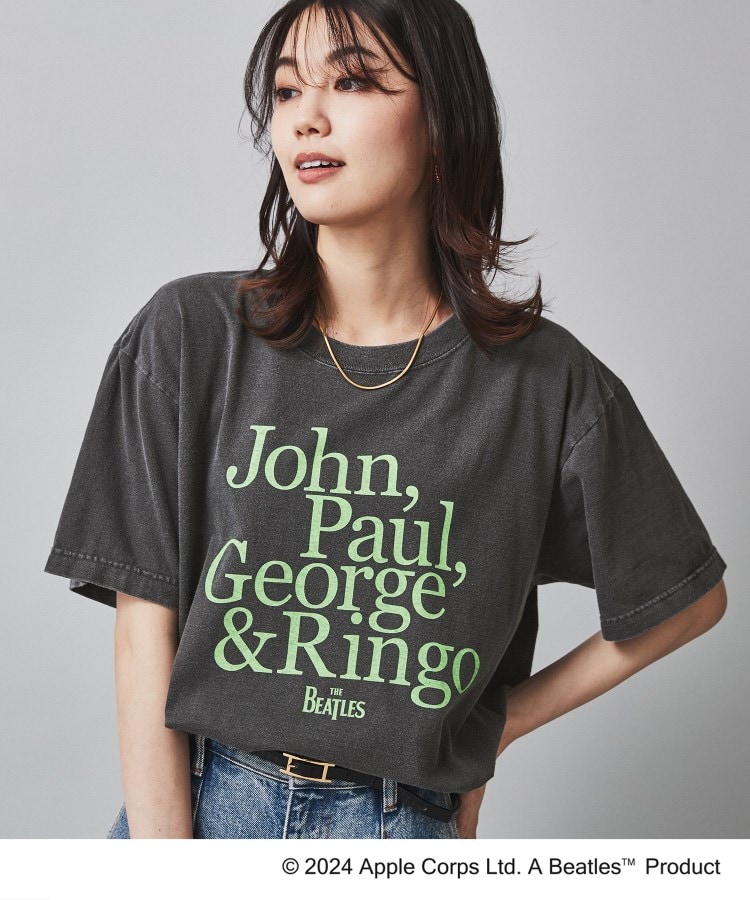 アンタイトル(UNTITLED)の【THE BEATLES×GOOD ROCK SPEED】THE BEATLESロゴTシャツ ブラック(019)