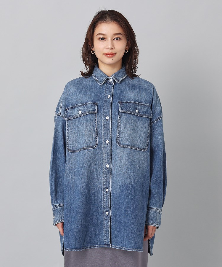 Healthy DENIM】 Almond(アーモンド)ビッグシャツ(デニム Healthy DENIM】 Almond(アーモンド)ビッグシャツ(デニム