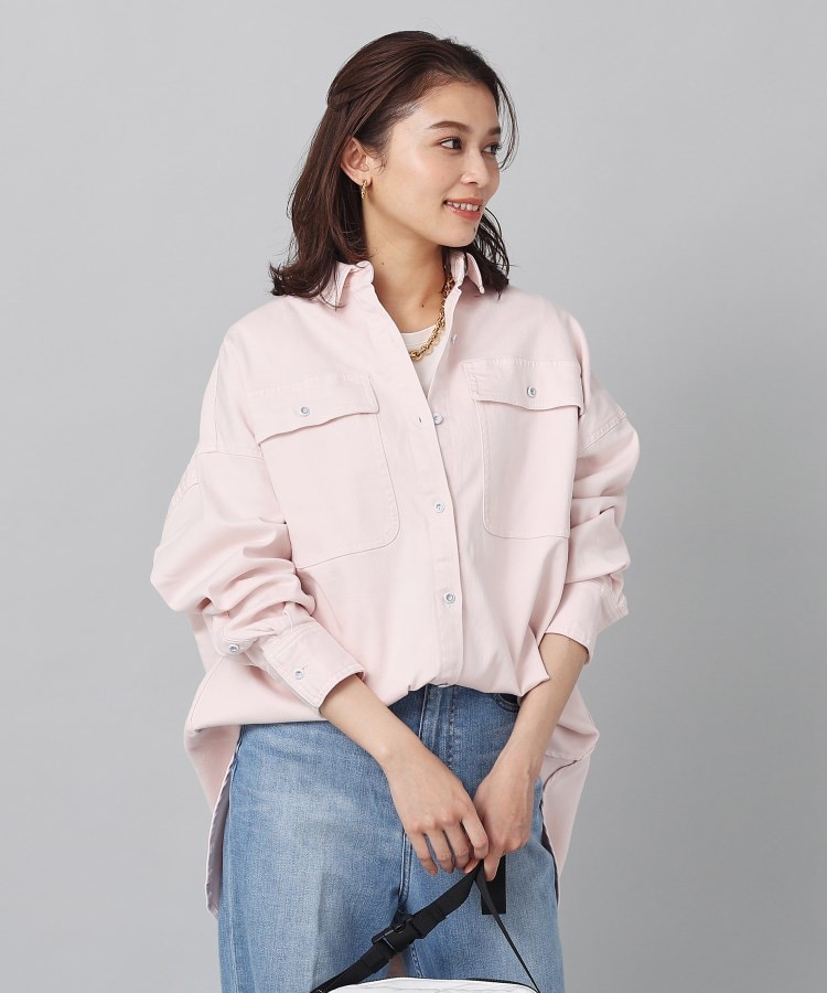 Healthy DENIM】 Almond(アーモンド)ビッグシャツ(デニム Healthy DENIM】 Almond(アーモンド)ビッグシャツ(デニム