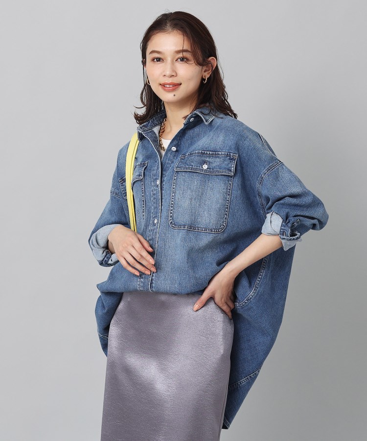 Healthy DENIM】 Almond(アーモンド)ビッグシャツ(デニム Healthy DENIM】 Almond(アーモンド)ビッグシャツ(デニム