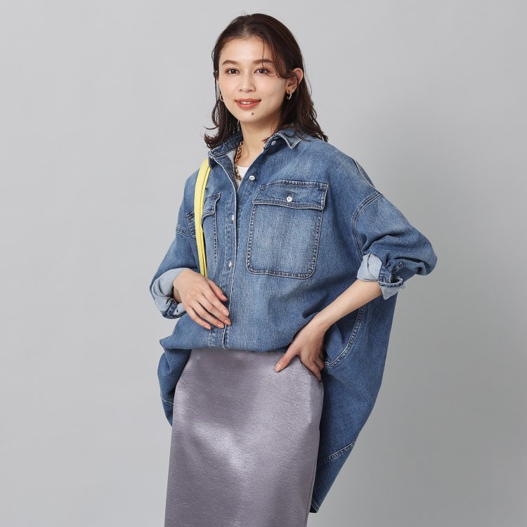 Healthy DENIM】 Almond(アーモンド)ビッグシャツ(デニム Healthy DENIM】 Almond(アーモンド)ビッグシャツ(デニム