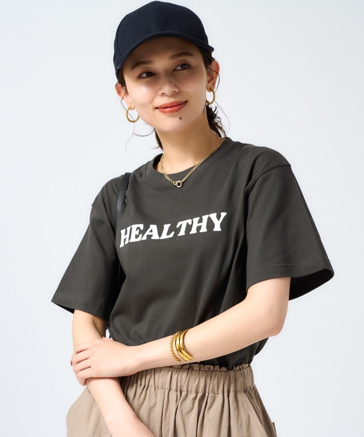 アンタイトル(UNTITLED)の【Healthy DENIM】HealthyロゴTシャツ ブラック(019)