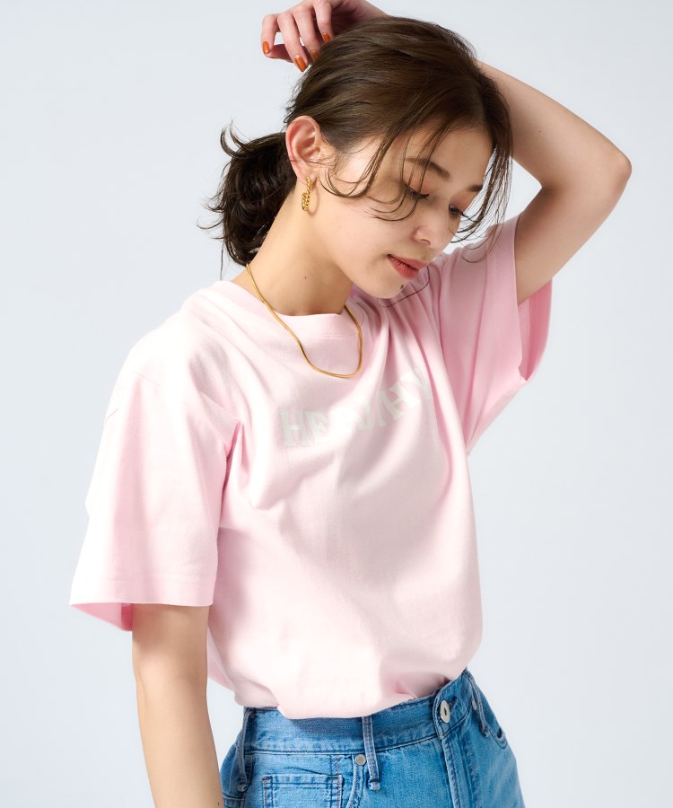 アンタイトル(UNTITLED)の【Healthy DENIM】HealthyロゴTシャツ ピンク(072)