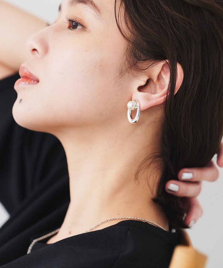 アンタイトル(UNTITLED)の【PHILIPPE AUDIBERT】Carmel オーバルモチーフピアス6