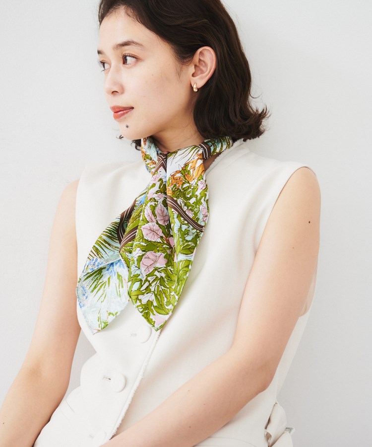 アンタイトル(UNTITLED)の【manipuri】65cm×65cm シルクスカーフ3