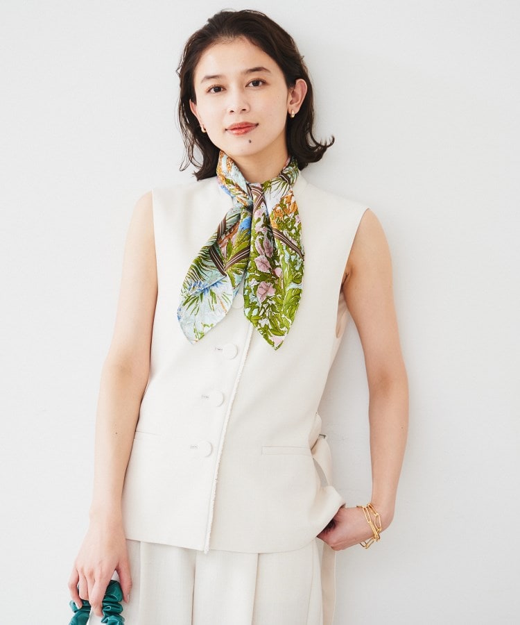 アンタイトル(UNTITLED)の【manipuri】65cm×65cm シルクスカーフ4