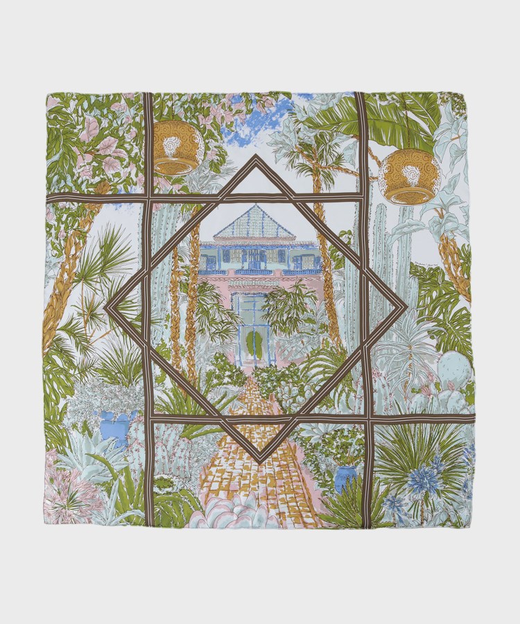 アンタイトル(UNTITLED)の【manipuri】65cm×65cm シルクスカーフ ライトピンク(170)