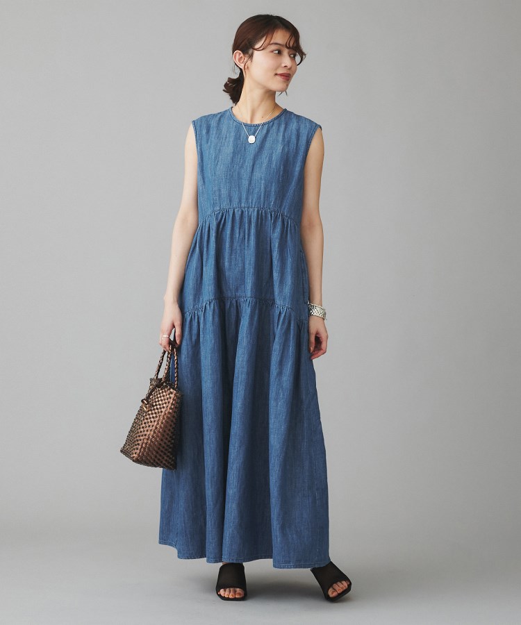Healthy DENIM】Breezy Blueberryノースリーブ ティアード Healthy DENIM】Breezy Blueberryノースリーブ ティアード